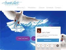 Tablet Screenshot of angelslightcoaching.com
